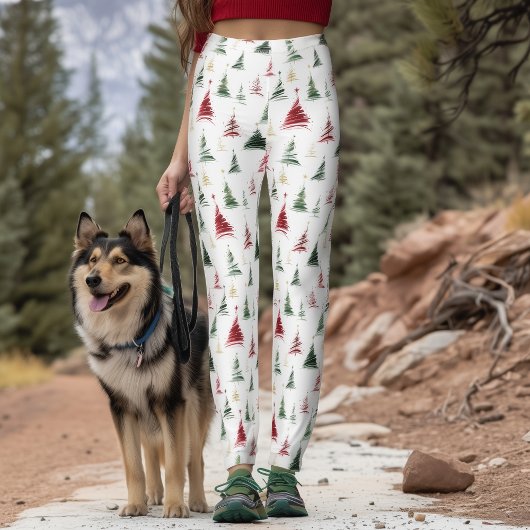 Minimalistischer Weihnachtsbaum  Leggings
