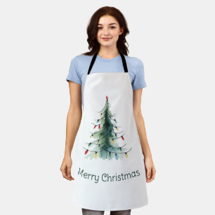 Minimalistischer Weihnachtsbaum Schürze