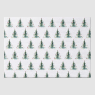 Minimalistischer Weihnachtsbaum Seidenpapier