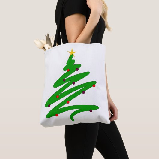 Minimalistischer Weihnachtsbaum Tasche (Von Nahem)