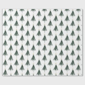 Minimalistischer Weihnachtsbaum von Evergreen Geschenkpapier (Flach)