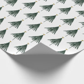 Minimalistischer Weihnachtsbaum von Evergreen Geschenkpapier (Ecke)