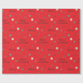 Minimalistischer Weihnachtsbaum vor rotem Hintergr Geschenkpapier (Flach)