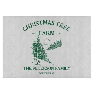 Minimalistischer Weihnachtsfeiertag Schneidebrett