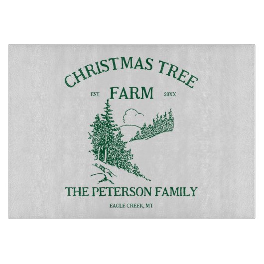 Minimalistischer Weihnachtsfeiertag Schneidebrett (Vorderseite)