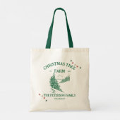 Minimalistischer Weihnachtsfeiertag Tragetasche (Rückseite)