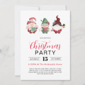 Minimalistischer Weihnachtsfeiertag Weihnachtsgott Einladung (Vorderseite)