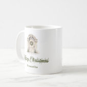 Minimalistischer Weihnachtskaffeebecher mit indivi Kaffeetasse (Vorderseite Links)