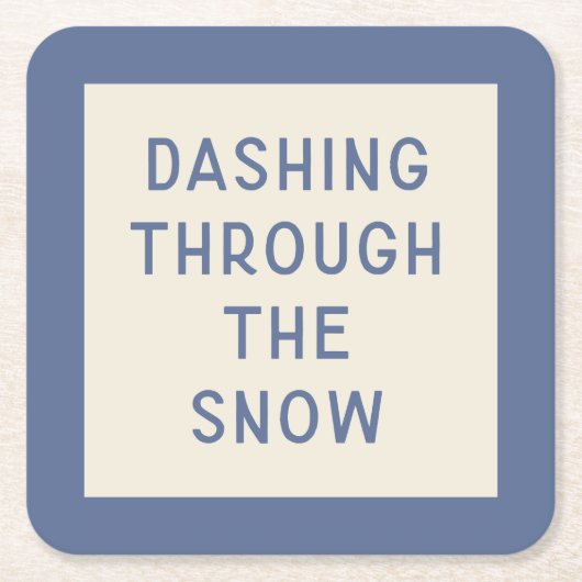 Minimalistischer Weihnachtskarol Lyric Paper Unter Rechteckiger Pappuntersetzer (Vorderseite)