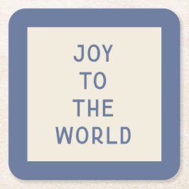 Minimalistischer Weihnachtskarol-Typografie-Unters Rechteckiger Pappuntersetzer