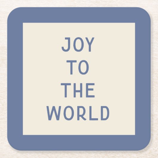 Minimalistischer Weihnachtskarol-Typografie-Unters Rechteckiger Pappuntersetzer (Vorderseite)