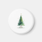 Minimalistischer Weihnachtskiefernbaum-Magnet – Fe Magnet (Vorne)
