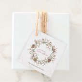 Minimalistischer Weihnachtskranz Geschenkanhänger (Beispiel)