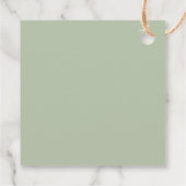 Minimalistischer Weihnachtskranz Geschenkanhänger (Rückseite)