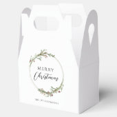 Minimalistischer Weihnachtskranz Geschenkschachtel (Geöffnet)