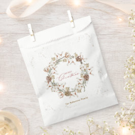 Minimalistischer Weihnachtskranz Geschenktütchen