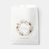 Minimalistischer Weihnachtskranz Geschenktütchen (Vorderseite)