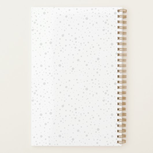 Minimalistischer Weihnachtskranz Planer (Rückseite)