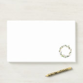 Minimalistischer Weihnachtskranz Post-it Klebezettel (Auf Schreibtisch)