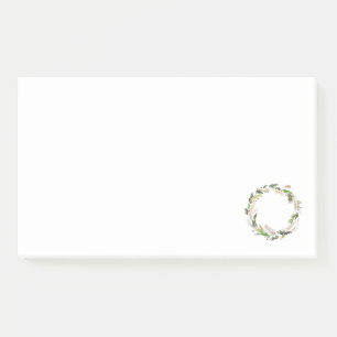 Minimalistischer Weihnachtskranz Post-it Klebezettel