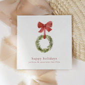 Minimalistischer Weihnachtskranz von Red Bow Serviette