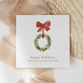 Minimalistischer Weihnachtskranz von Red Bow Serviette