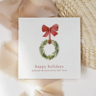 Minimalistischer Weihnachtskranz von Red Bow Serviette