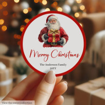 Minimalistischer Weihnachtsmann modernes Weihnacht
