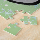 Minimalistischer Weihnachtsmann und Pinguine im Sc Puzzle (Seite)