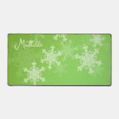 Minimalistischer Weihnachtsname Schreibtischunterlage (Vorderseite)