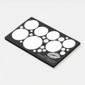 Minimalistischer | Weiß-LippenStylist-moderner Post-it Klebezettel (angewinkelt)