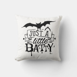 Minimalistischer weißer Hintergrund Graffiti Hallo Kissen