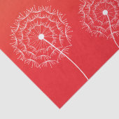 Minimalistischer weißer Lüster Name Niedlich Flora Seidenpapier (Detail)