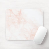 Minimalistischer weißer Marmor Mousepad (Mit Mouse)
