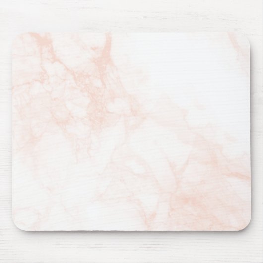 Minimalistischer weißer Marmor Mousepad (Vorne)