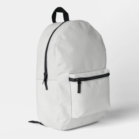 Minimalistischer weißer moderner Rucksack (Rückseitige Ecke links)