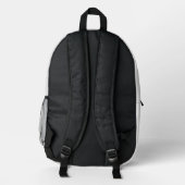 Minimalistischer weißer moderner Rucksack (Rückseite)