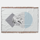 Minimalistischer Wellen-u. Punkt-Entwurf Decke (Vorderseite)