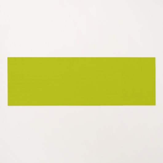 Minimalistischer Wellenlavener, grün gelb mit Name Yogamatte (Rückseite (Horizontal))