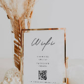 Minimalistischer Wifi-Code, QR-Code Wifi-Anschluss Einladung