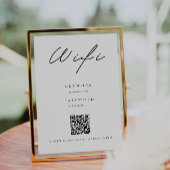 Minimalistischer Wifi-Code, QR-Code Wifi-Anschluss Einladung