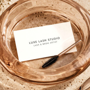 Minimalistischer Wimpernkünstler Luxus-Schönheitss Visitenkarte