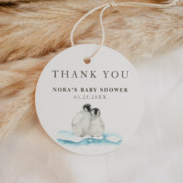 Minimalistischer Winter Arctic Vielen Dank Geschenkanhänger