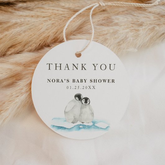 Minimalistischer Winter Arctic Vielen Dank Geschenkanhänger