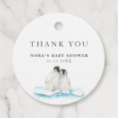 Minimalistischer Winter Arctic Vielen Dank Geschenkanhänger (Vorderseite)