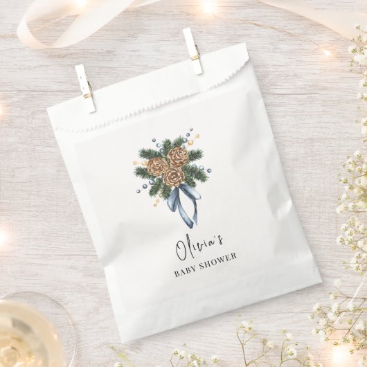 Minimalistischer Winter Weihnachtskranz Kinderdusc Geschenktütchen (Ausgeschnitten)