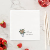 Minimalistischer Winter Weihnachtskranz Kinderdusc Serviette (Beispiel)