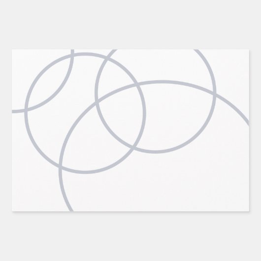 Minimalistischer Winterschneefrost Geschenkpapier Set (Vorderseite)