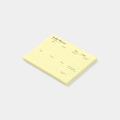Minimalistischer Wochenplaner Notizblock (angewinkelt)