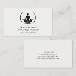 Minimalistischer Yoga-Instruktor - Sauberkeit und  Visitenkarte